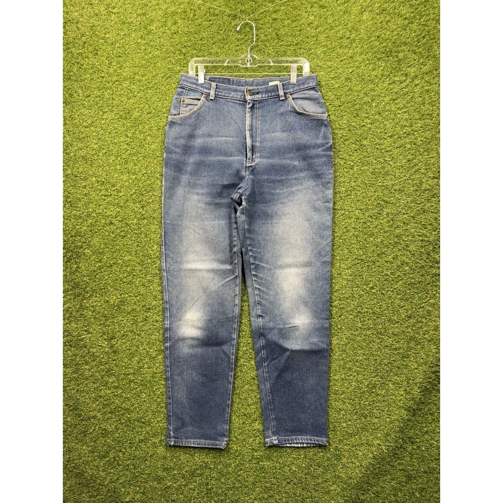 Vintage Levis 573 Jeans Womens 16 (30x29) 1987 Brown Tab Hi Rise Dark Denim 80s